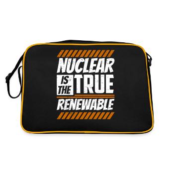 L’énergie nucléaire est la véritable énergie renouvelable - Sac Retro - noir/or - Dos