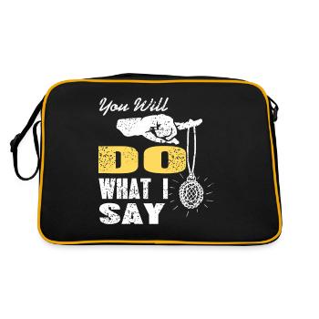 You will do what I say hypnosis - Retro Bag - black/gold - Back