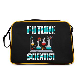 Futur scientifique Science Geek Chimiste Sciencegeek - Sac Retro - noir/or - Dos