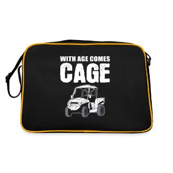 With Age Comes Cage SXS UTV - Retro Bag - black/gold - Back