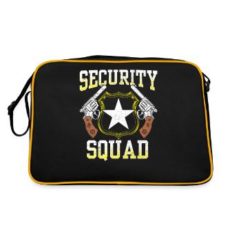 Security Team Security Bouncer Security - Retro Bag - black/gold - Back