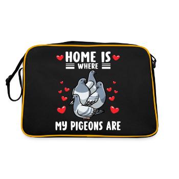 Élevage de pigeons Colombophiles - Sac Retro - noir/or - Dos