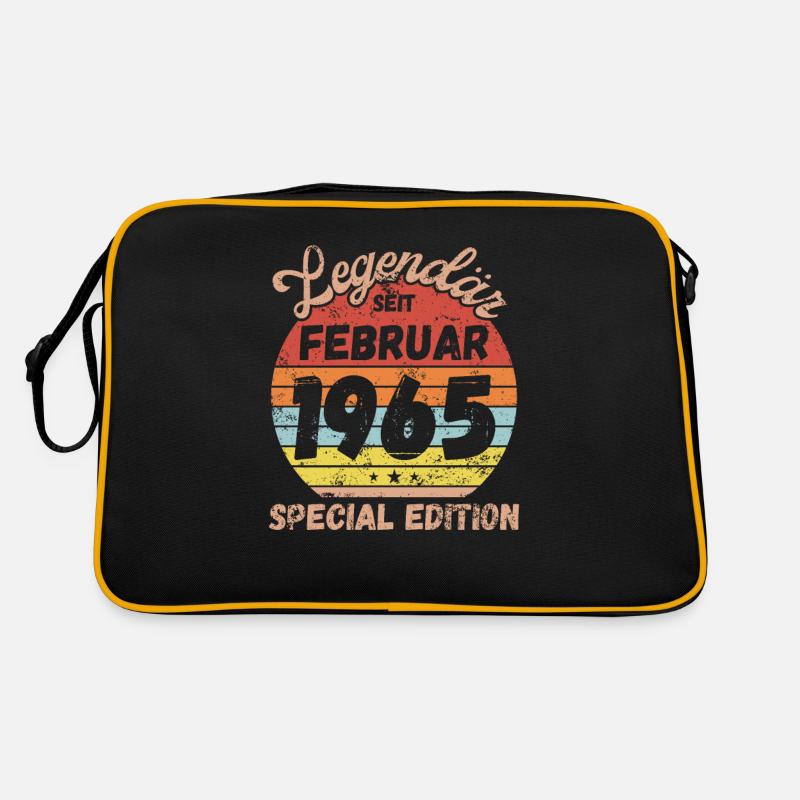 Februar 1965 - Geburtstag im Februar Retro Tasche