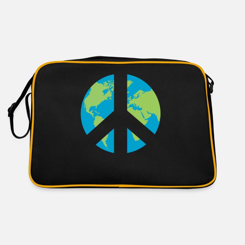 World Peace Symbol Retro Bag