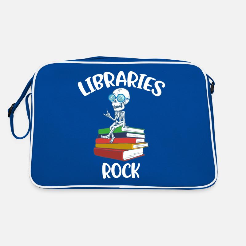 Libraries Rock Bibliothekarin Geschenk Retro Tasche