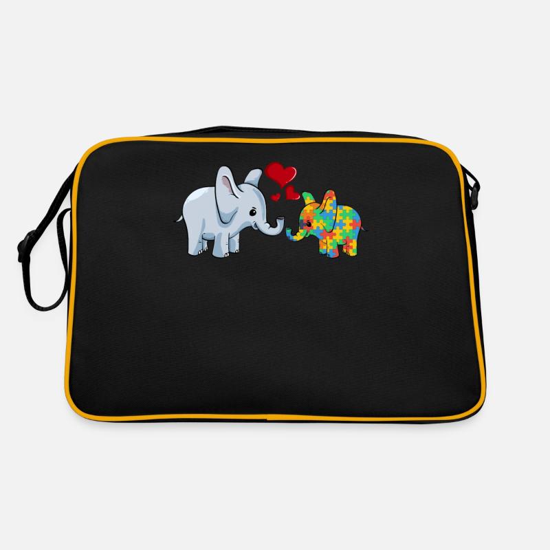Autisme Éléphant Maman Sac Retro