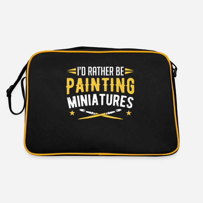 Painters I'd Rather Be Painting Miniatures Paint Retro Bag