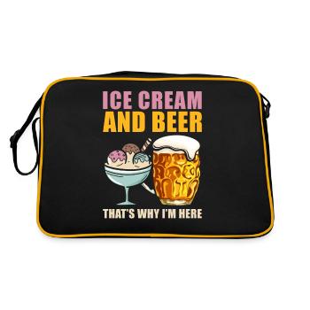Ice - Retro Bag - black/gold - Back
