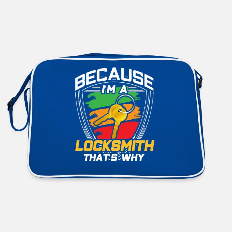 Because I am a locksmith Locksmith Lock Retro Bag