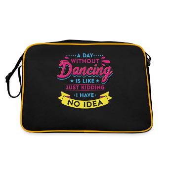 Une journée sans danse, c’est comme danser - Sac Retro - noir/or - Dos