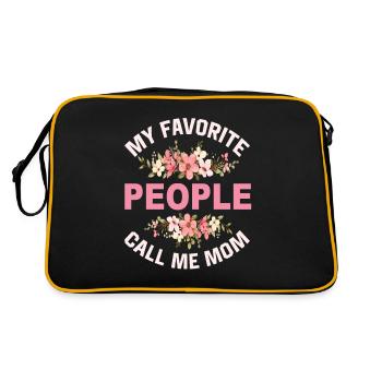 My Favorite People Call Me Mom - Retro Bag - black/gold - Back