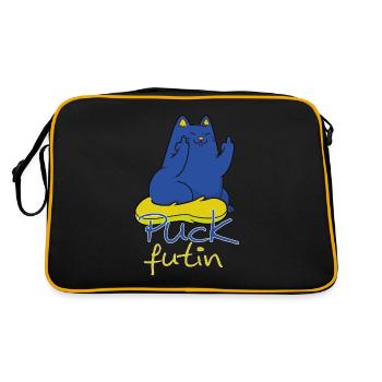 Puck Futin Cats Ukraine Majeur - Sac Retro - noir/or - Dos