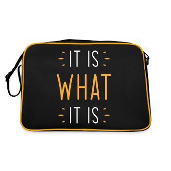 It is what it is - Retro Bag - black/gold - Back