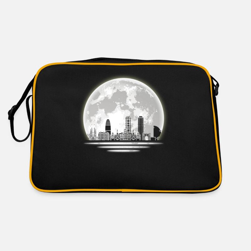 Barcelona Skyline Retro Bag