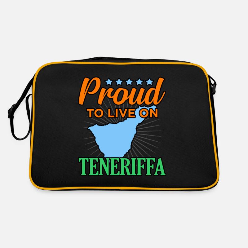 Teneriffa - Retro Tasche - Schwarz/Gold
