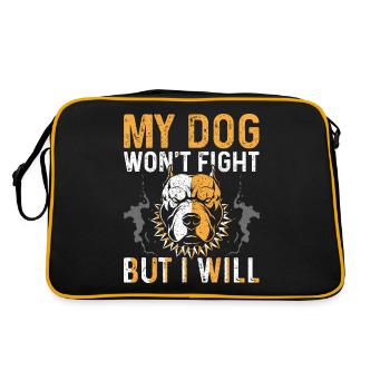 Pitbull - Sac Retro - noir/or - Dos
