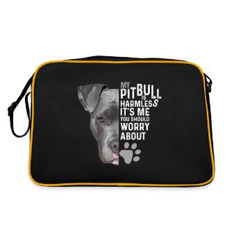 Pitbull - Sac Retro - noir/or - Dos