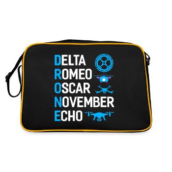 Dji Drone Drone Pilot Gift - Retro Bag - black/gold - Back