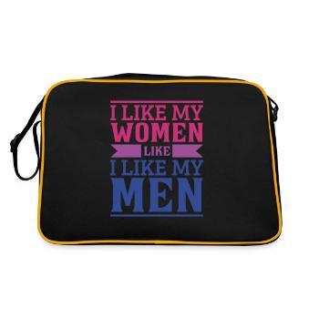 LGBTQ Pride Month Bisexuell - Retro Tasche - Schwarz/Gold - Hinten