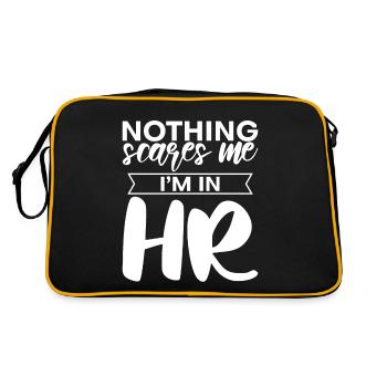 Nothing Scares Me I'm In HR 4 - Retro Bag - black/gold - Back