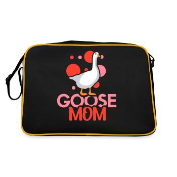 Oie Mère Oie Maman Animal de compagnie Oies - Sac Retro - noir/or - Dos