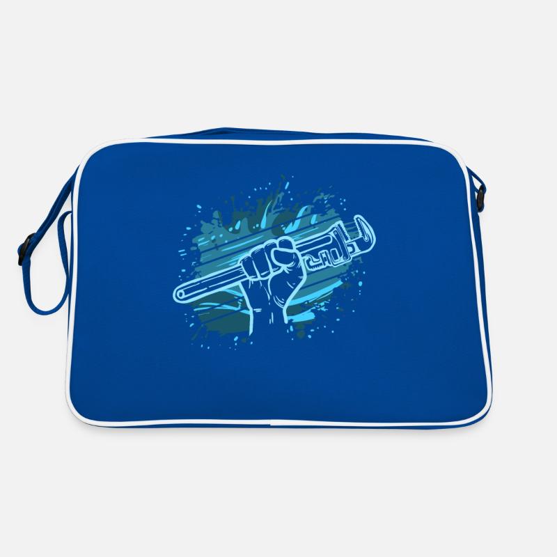 Plombier Chauffagiste Mécanicien Artisan Sac Retro
