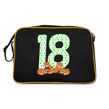 18th birthday - Retro Bag - black/gold - Back