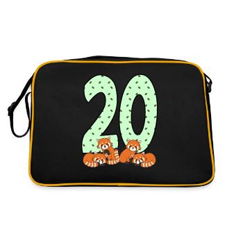 20th birthday - Retro Bag - black/gold - Back