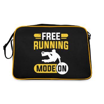 Free Running Modus auf Free Runner Parkour - Retro Tasche - Schwarz/Gold - Hinten