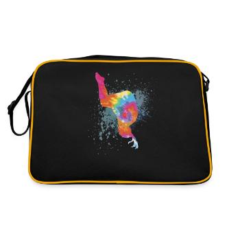 Figure colorée Gymnastique Gymnaste Cadeaux de gymnastique - Sac Retro - noir/or - Dos