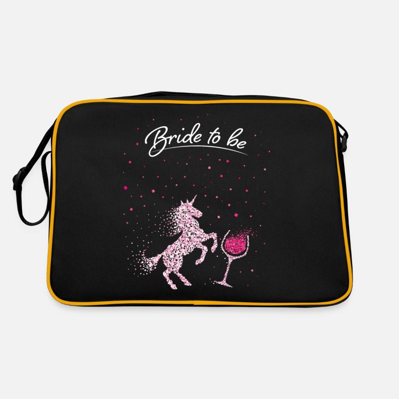 Bride To Be Einhorn Junggesellenabschied Retro Tasche