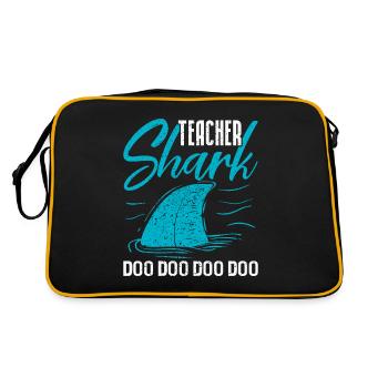 Shark - Retro Tasche - Schwarz/Gold - Hinten