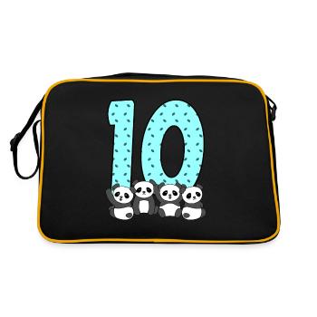 10th birthday - Retro Bag - black/gold - Back