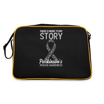 Sensibilisation à la maladie de Parkinson Il y a plus dans mon histoire - Sac Retro - noir/or - Dos