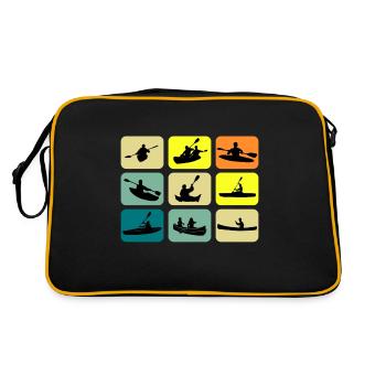 Canoe Gets Me Retro Paddle Together Canoe Paddle - Retro Bag - black/gold - Back