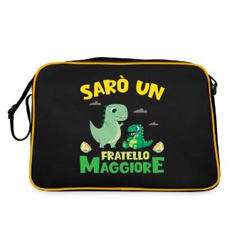 Saro Un Fratello Maggiore Dinosauro Regalo - Sac Retro - noir/or - Dos