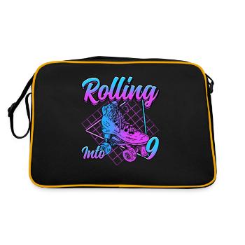 Rouler dans 9 Roller Skate Anniversaire - Sac Retro - noir/or - Dos