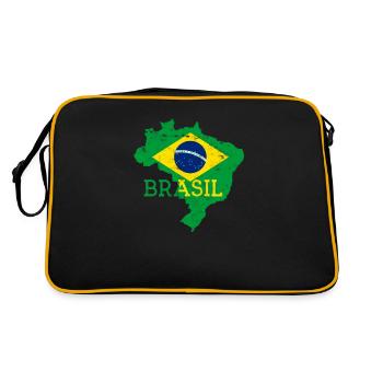 Brasil - Brazil America Brazilian Adventurer - Retro Bag - black/gold - Back