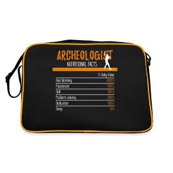 Ingrédients archéologues - Sac Retro - noir/or - Dos