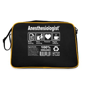 Anesthesiologist - Retro Bag - black/gold - Back