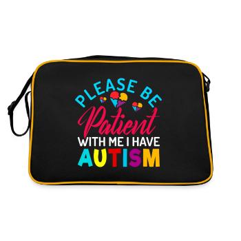 Autisme autistique Cadeau autistique autistique - Sac Retro - noir/or - Dos
