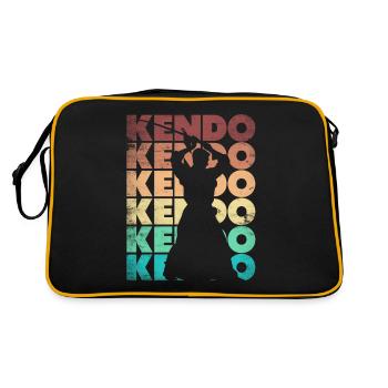 Kendo Arts Martiaux Japonais Kenjutsu Kendo Kendok - Sac Retro - noir/or - Dos