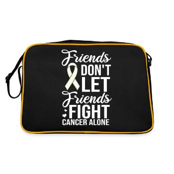 Cancer du poumon Cancer bronchique Cancer du poumon - Sac Retro - noir/or - Dos