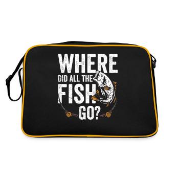Où sont passés tous les poissons? Pêcheurs pêcheurs - Sac Retro - noir/or - Dos