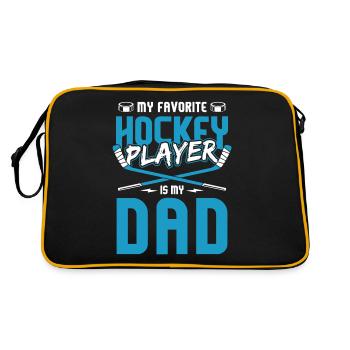 Hockey sur glace Bâton de rondelle sports de glace hockey sur glace - Sac Retro - noir/or - Dos