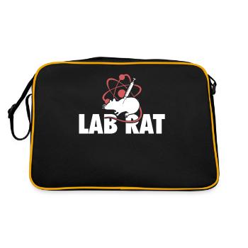 Lab Rat Funny Lab Tech Laboratory Technician - Retro Bag - black/gold - Back