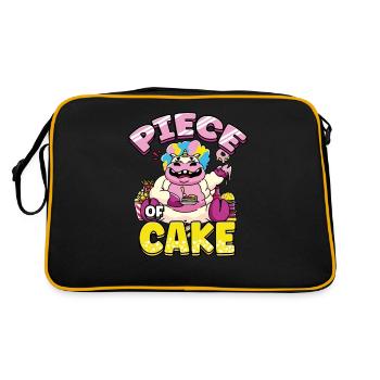 Morceau de gâteau Délicieuse boulangerie de gâteau - Sac Retro - noir/or - Dos
