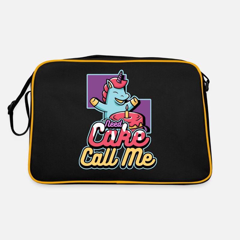 Need Cake Call Me Delicious Cake Bakery Retro Tasche