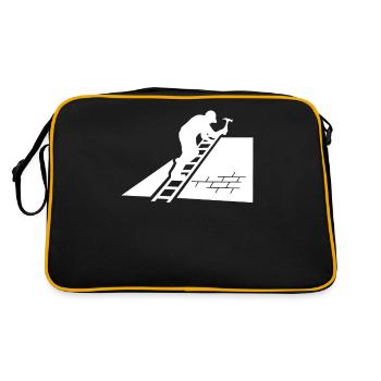Profession de couvreur Formation Artisan Cadeau - Sac Retro - noir/or - Dos