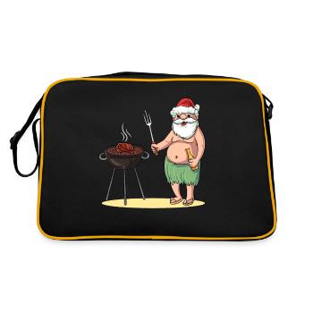 BBQ Santa Claus Grill Noël en juillet - Sac Retro - noir/or - Dos